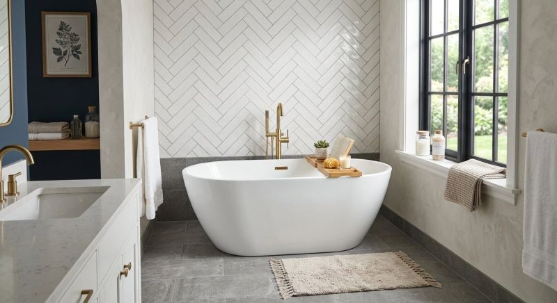 Workmanship detail for bathtub installation residential project